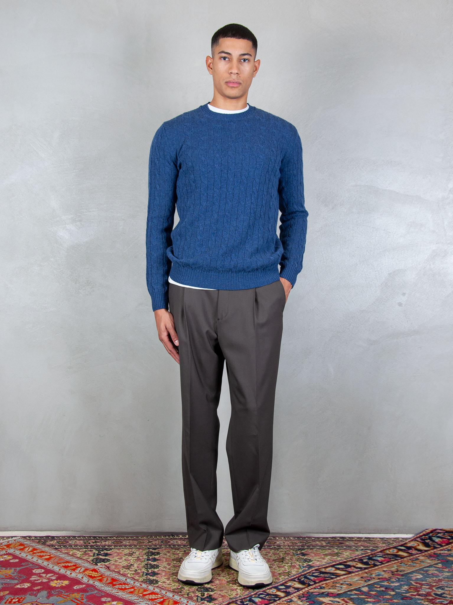 Luigi Gentile Maglia Girocollo Treccia LG1202 74 Luigi Gentile 