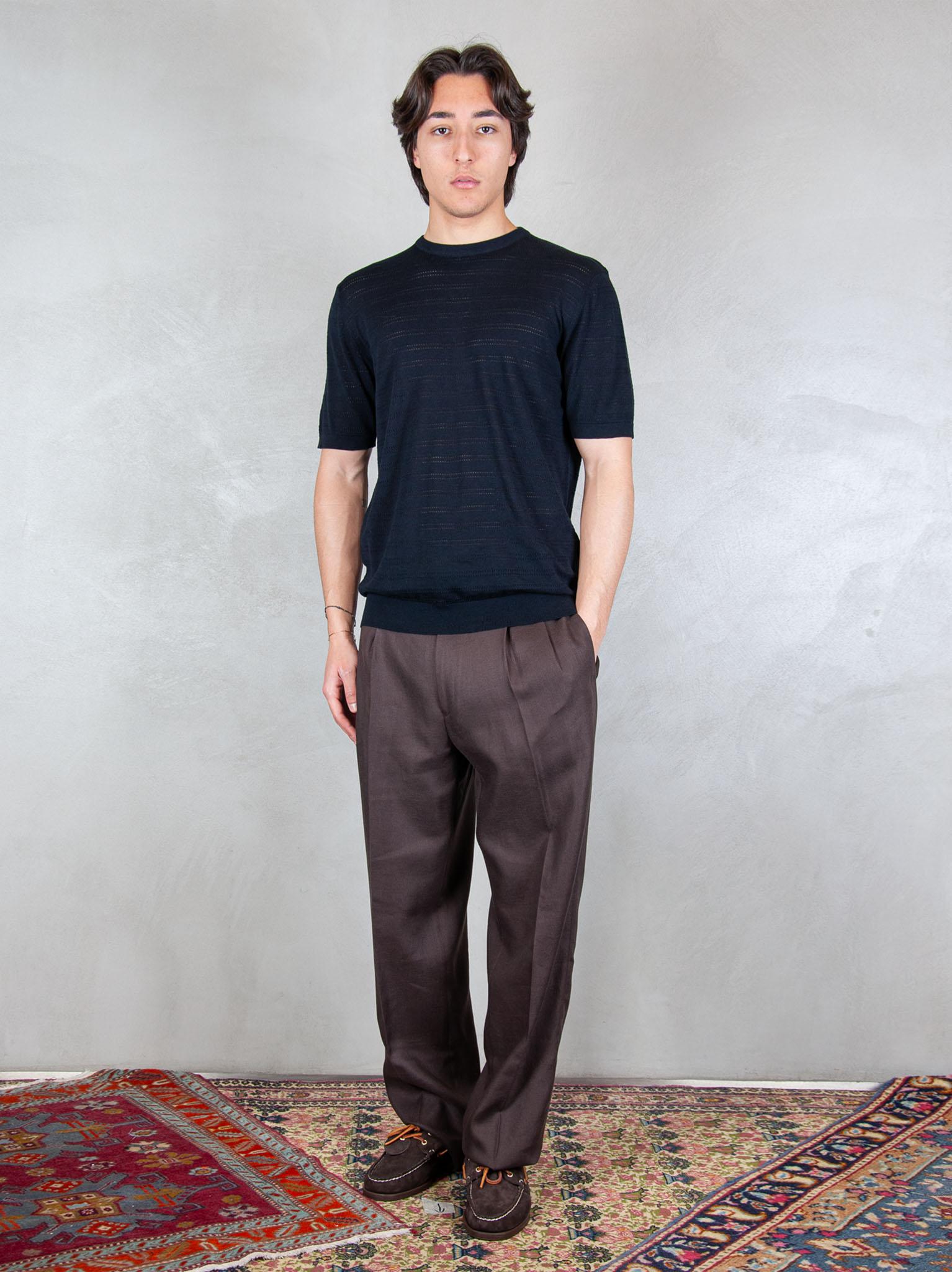 Seinse Maglia Traforata ME3260 BLUE NAVY Seinse 