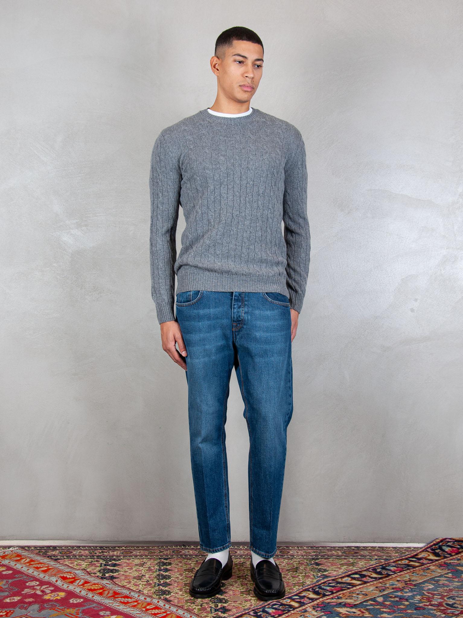 Luigi Gentile Maglia Girocollo Treccia LG1202 04 Luigi Gentile 