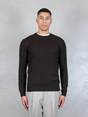 Luigi Gentile Maglia <BR/>Girocollo Treccia LG1202 15 Luigi Gentile 