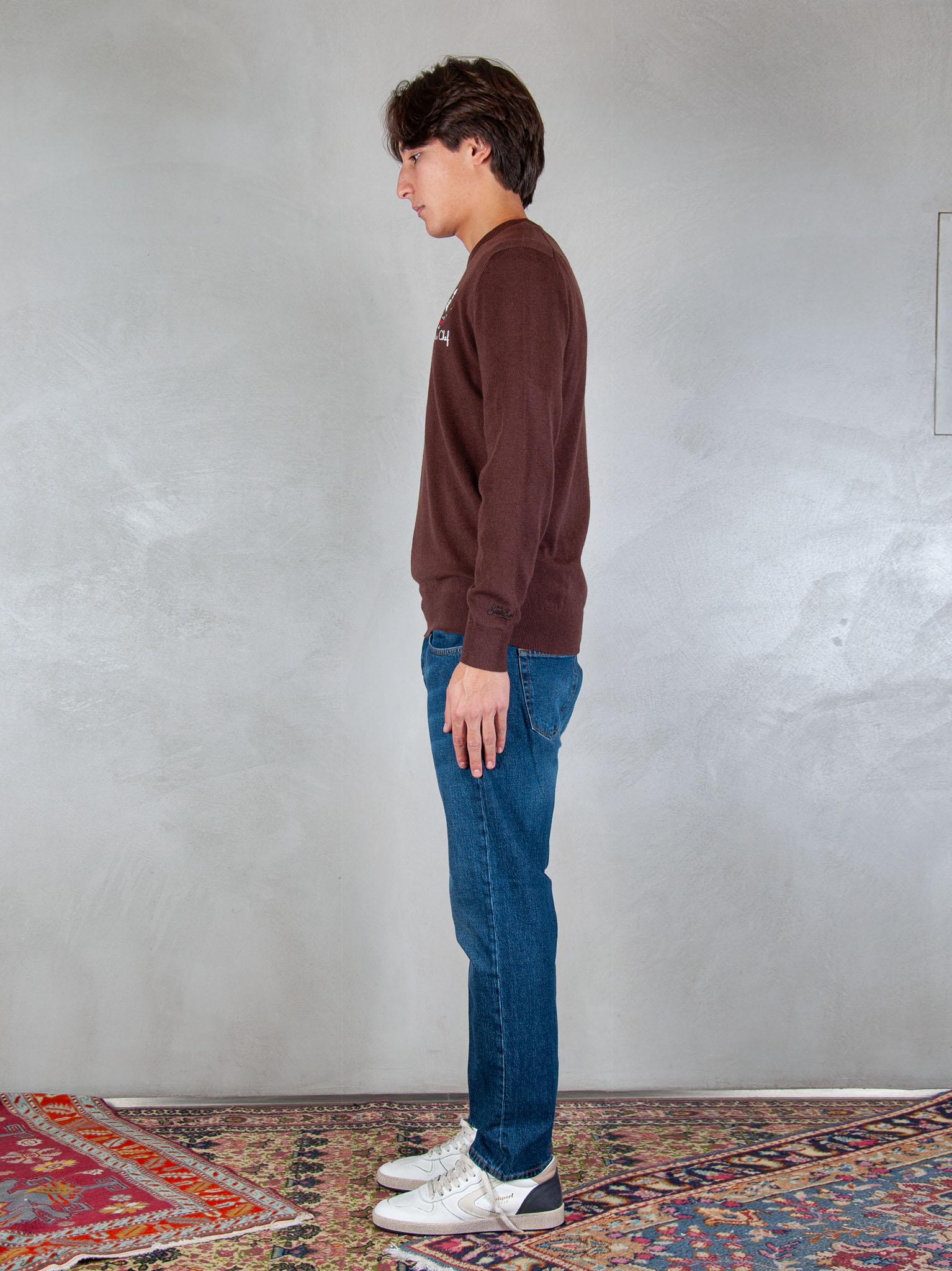 MC2 Saint Barth maglia Heron embroyed wool HER0024 03102I MC2 St Barth 