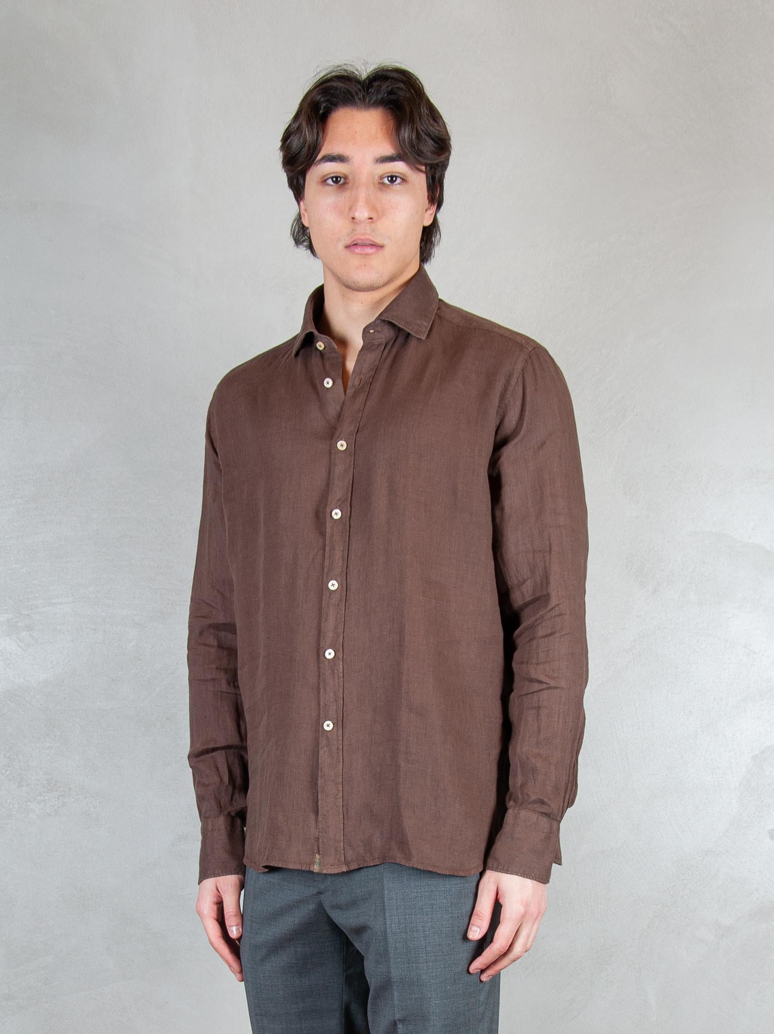 Tintoria Mattei Camicia Lino TNP J66-UR6 Tintoria Mattei 