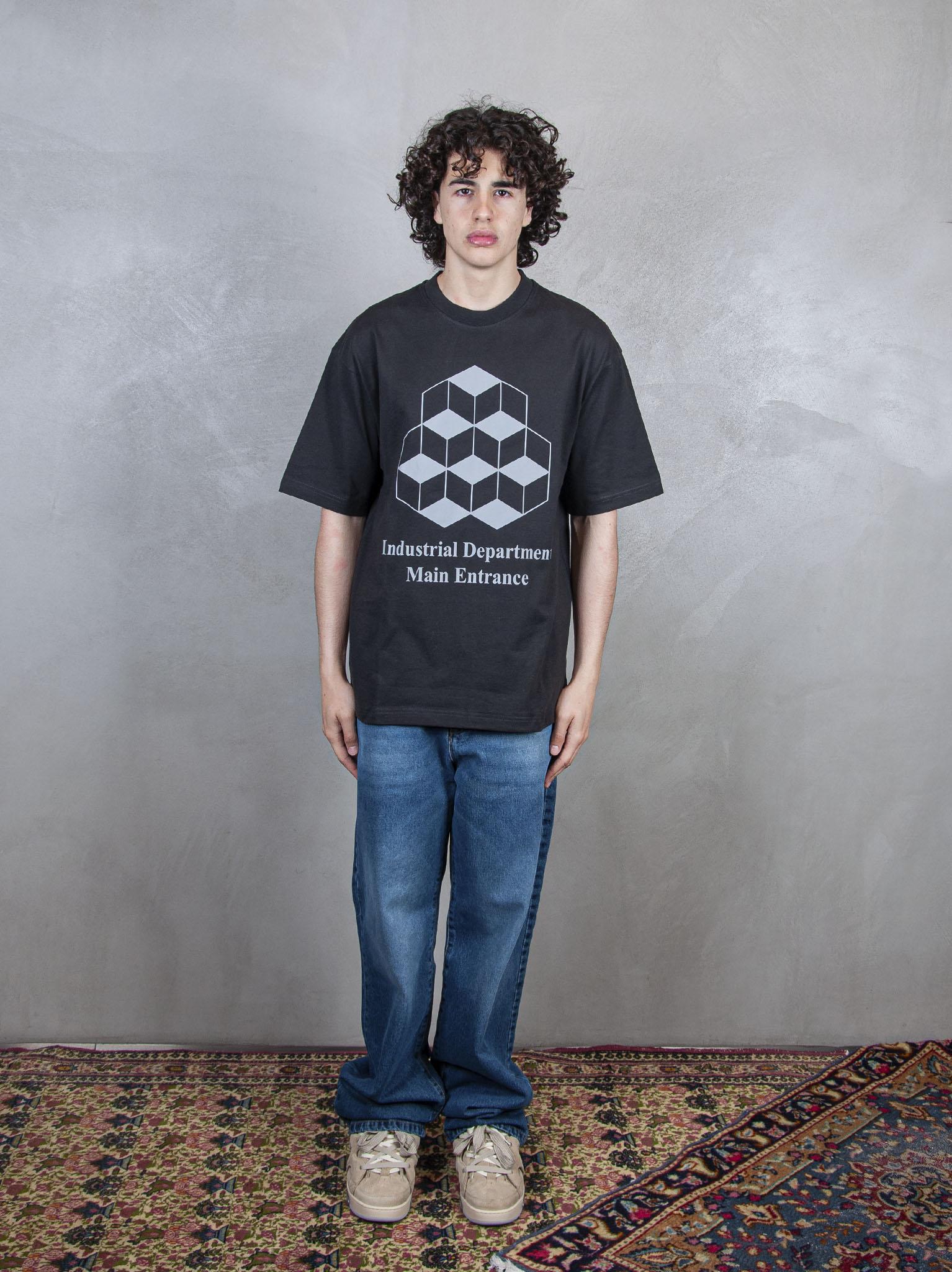 TTT T-Shirt Industrial Department Tee 12TS003 BLACK TTT 