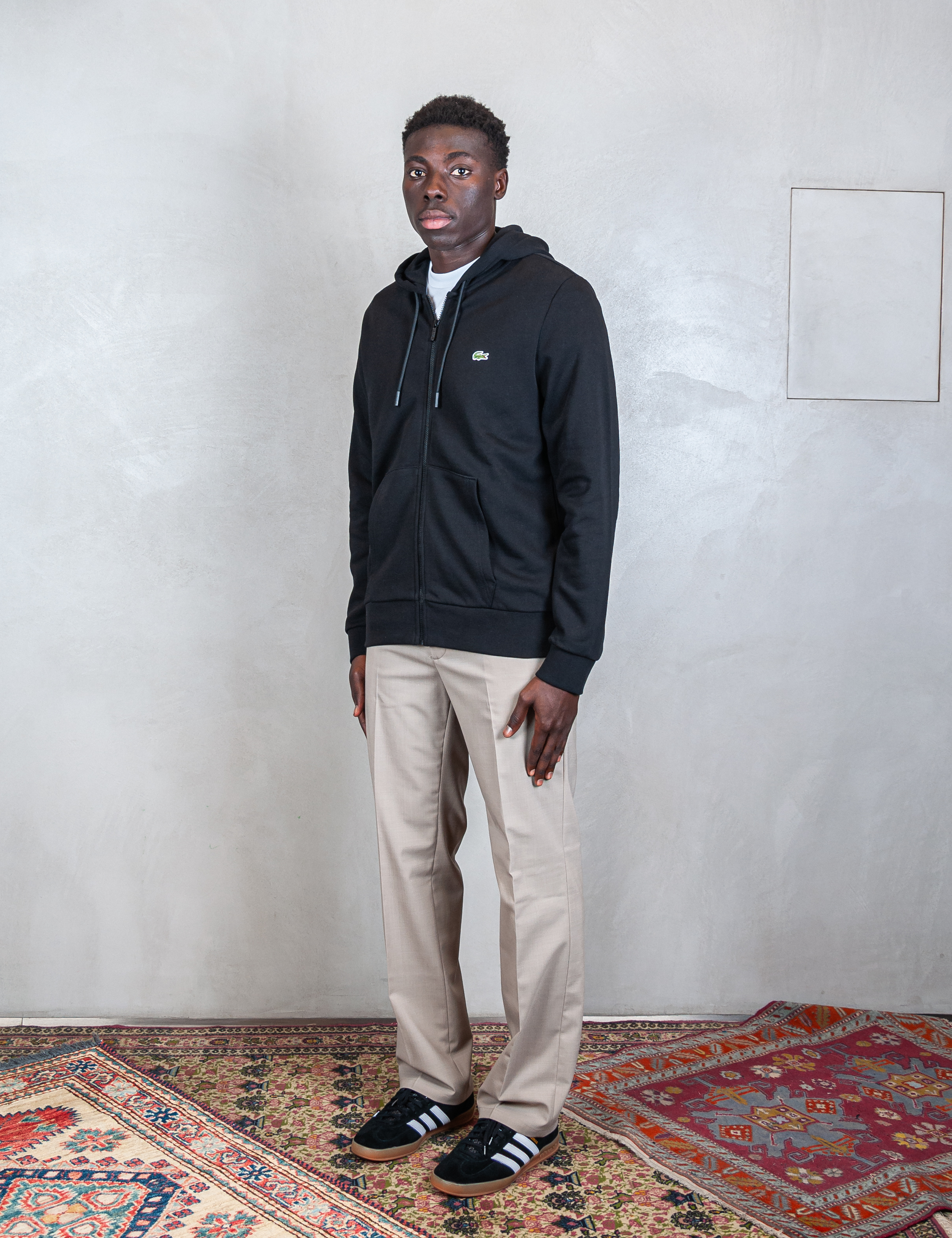 >Felpa cappuccio con zip SH9626 031 Lacoste 