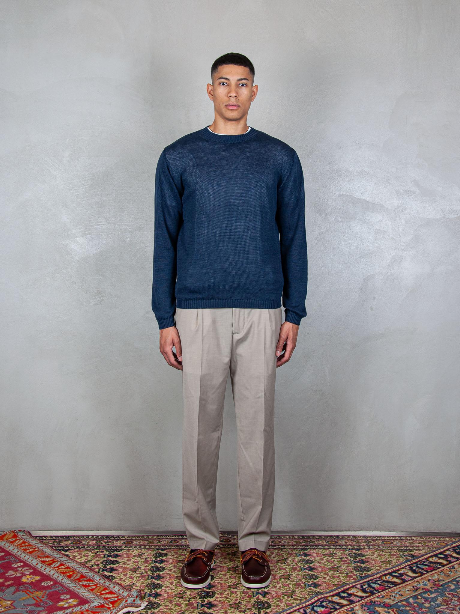 Cotton Linen Crewneck 2077 23 Daniele Fiesoli 