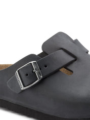 Birkenstock <BR/>Boston Oiled Leather BOSTON OILED LEATHER-BLACK Birkenstock 