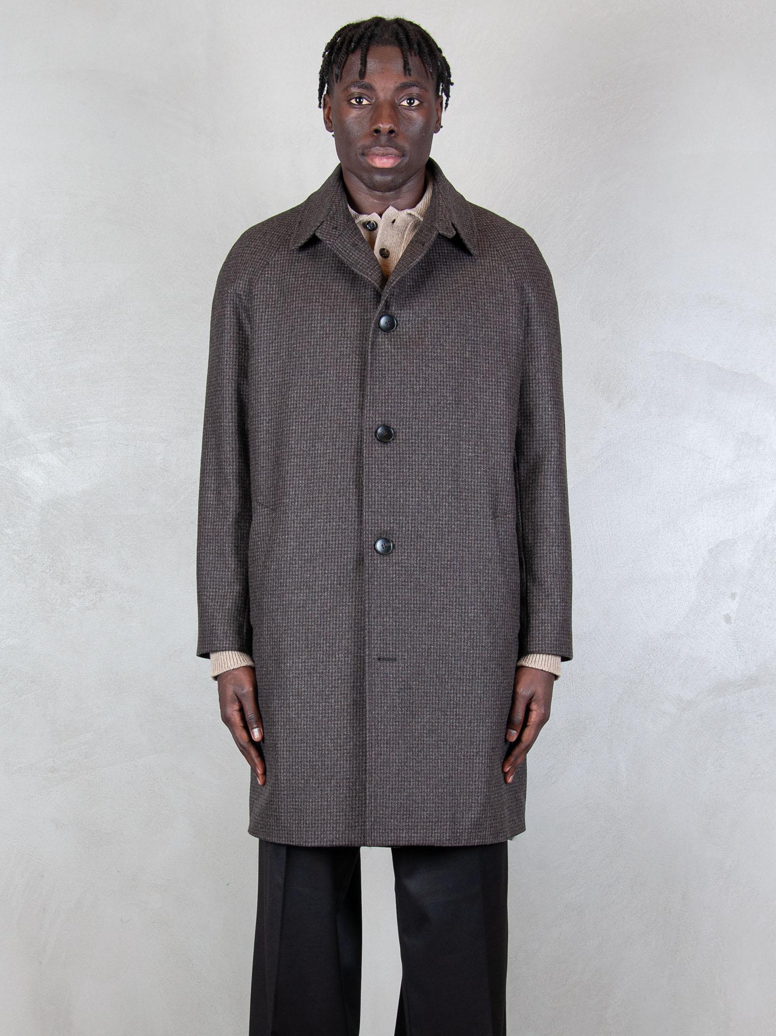 Hi Five Cappotto Somerset SOMERSET PIED POULE-MARRONE Hi Five 