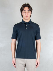 Raphael1966 Polo <BR/>SS Cotone Pima DK17102 BLU NOTTE Raphael - Dkt 
