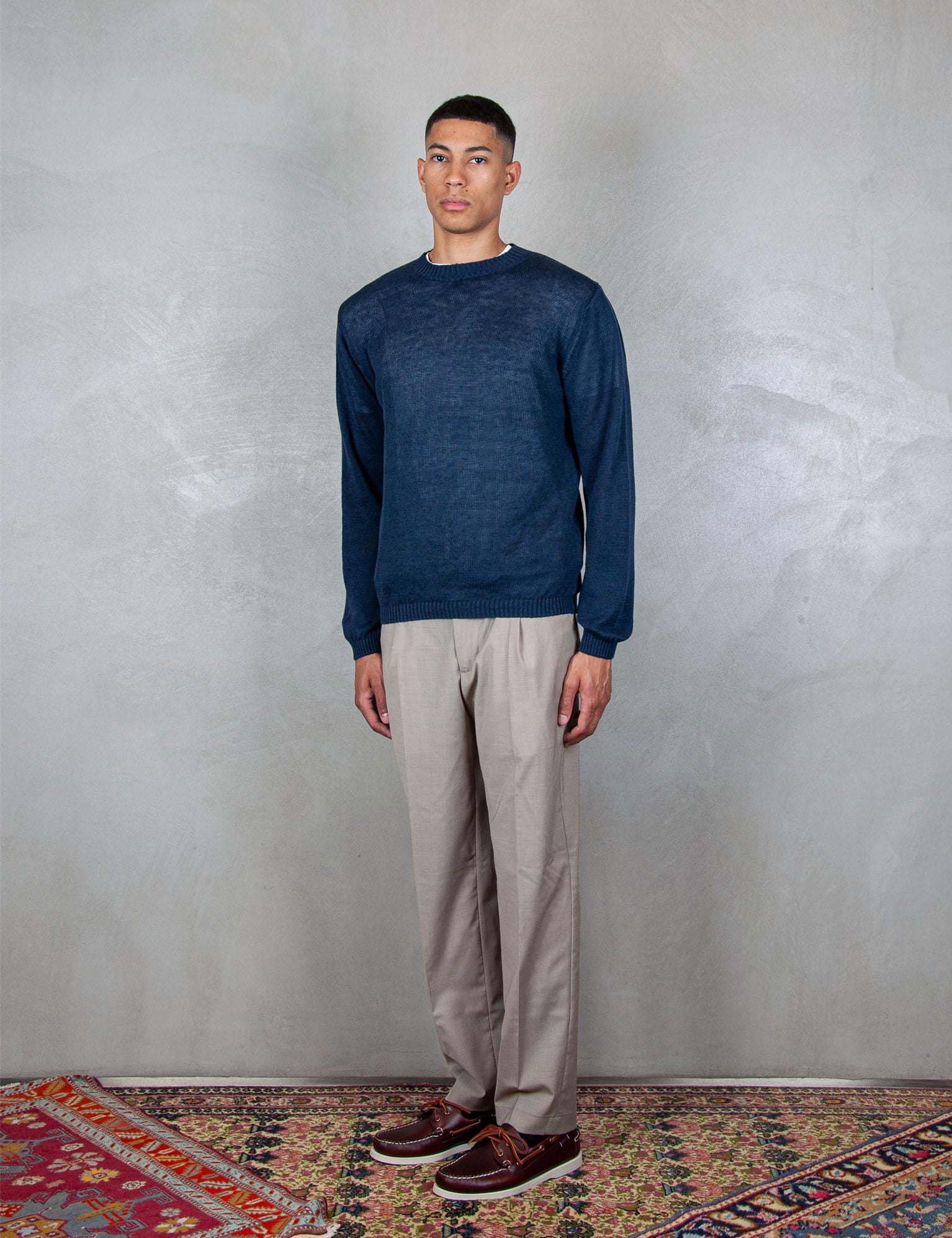 Cotton Linen Crewneck 2077 23 Daniele Fiesoli 