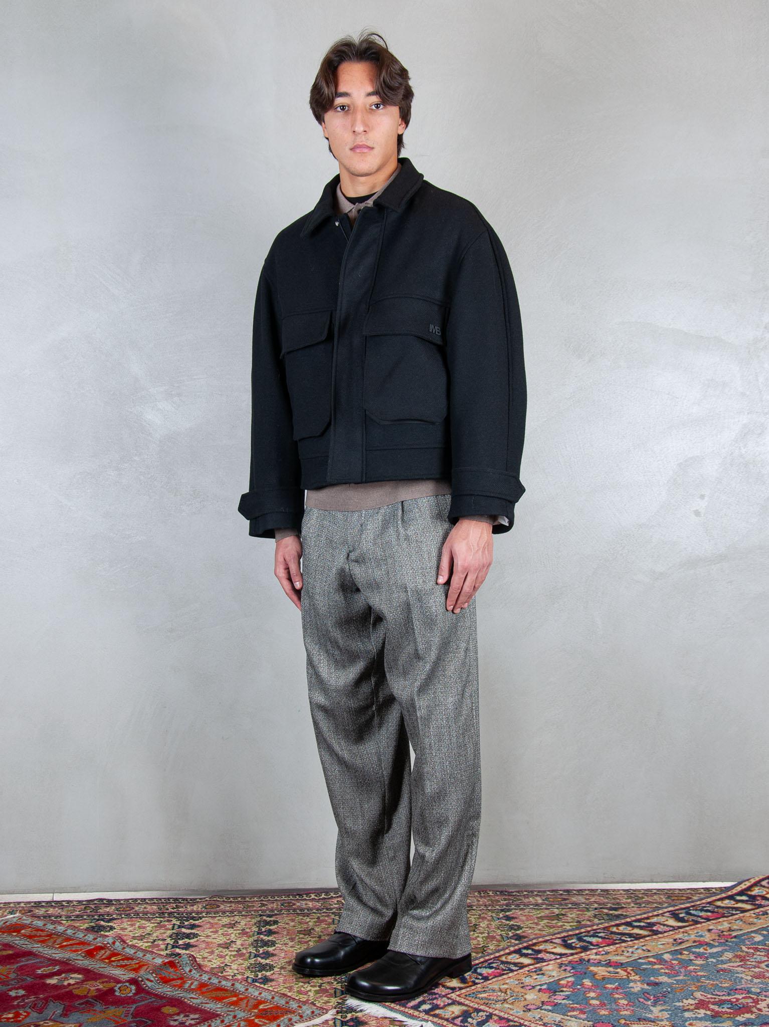 Overshirt GIU3566 NERO I'm Brain 