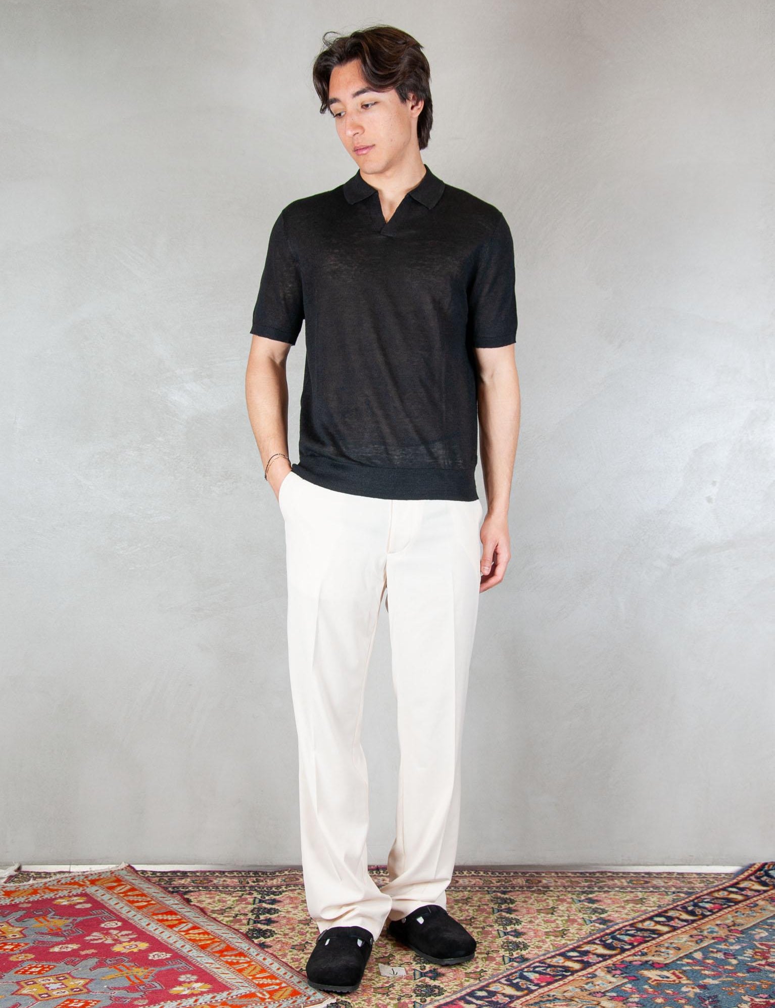>Pantalone Regular PA3684 PANNA I'm Brian 