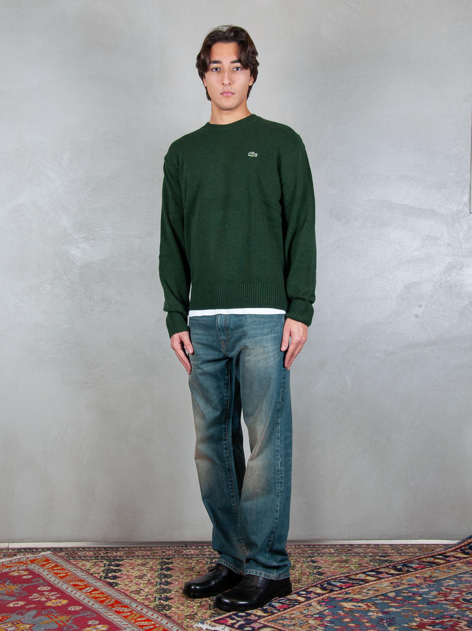 Lacoste Maglia girocollo in lana cardata AH2916 YZP Lacoste 