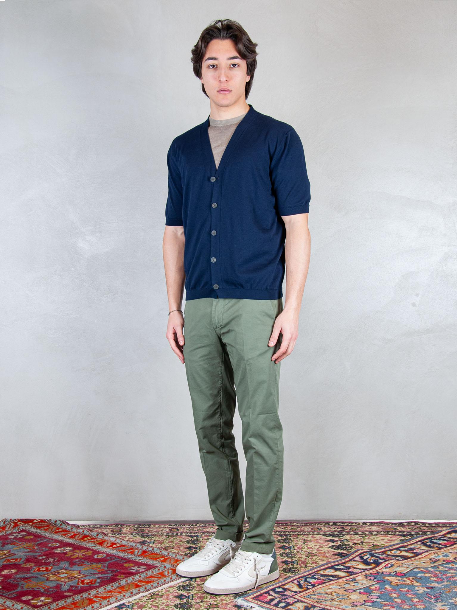 Luigi Gentile Maglia Cardigan Mezza Manica LG1333 90 Luigi Gentile 