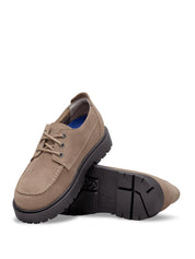 Birkenstock <BR/>Highwood Moc HIGHWOOD MOC SUEDE LTHR-GRAY TAUPE Birkenstock 