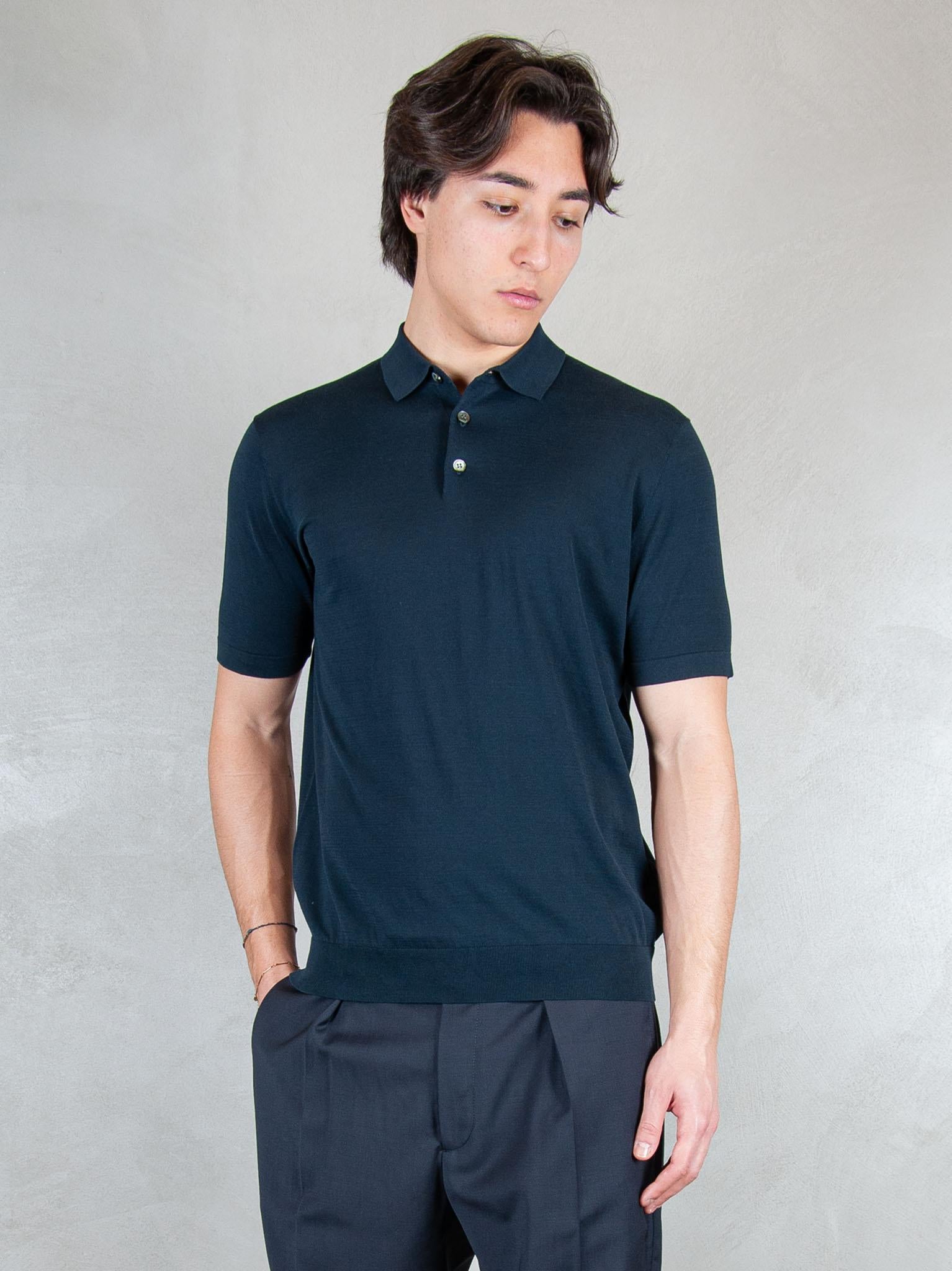 Raphael1966 Maglia Polo Cotone Egiziano DK17037 BLU NOTTE Raphael - Dkt 