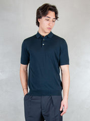 Raphael1966 Maglia <BR/>Polo Cotone Egiziano DK17037 BLU NOTTE Raphael - Dkt 