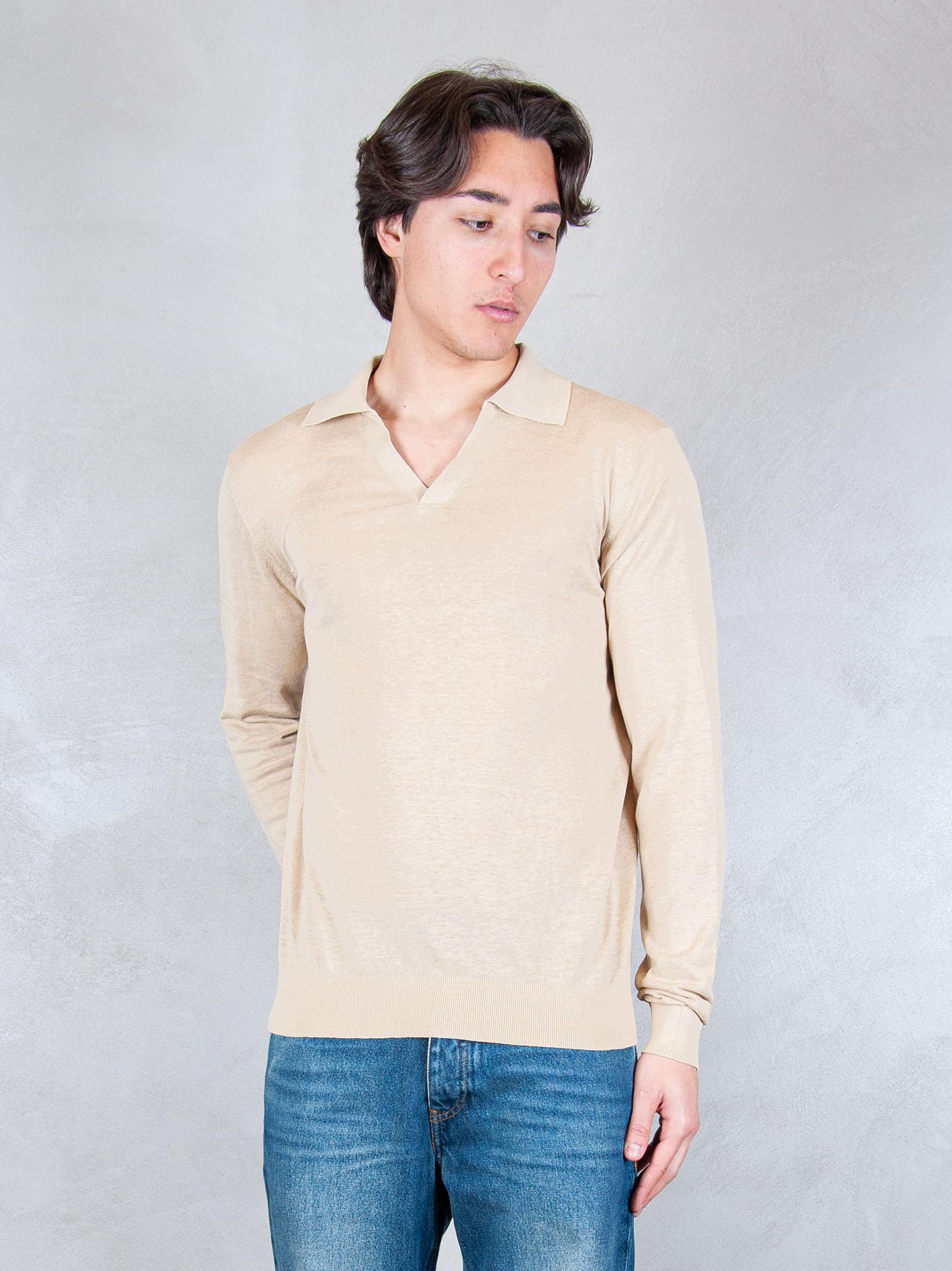 Seinse Maglia Polo Capri Cotone e Seta ME3319 BEIGE Seinse 