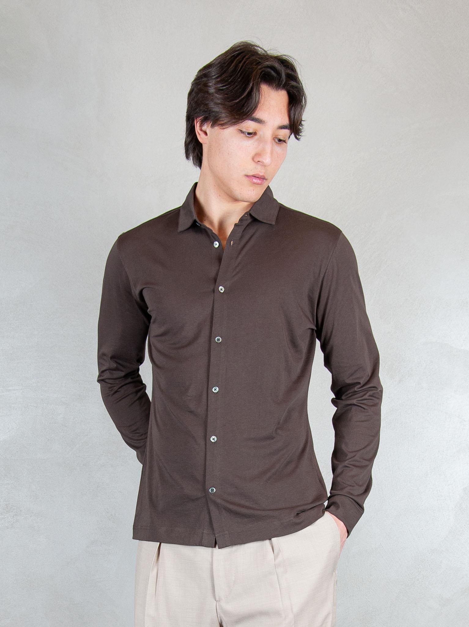 Raphael1966 Polo Camicia Cotone Pima DK17109 MORO Raphael - Dkt 
