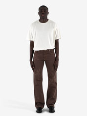 Flower Bootcut Jeans PA66-TW27A24 BRO BLUEMARBLE 