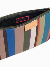 Gallo <BR/>Bustina contemporary unisex beige righe multicolor AP507888 32650 Gallo 