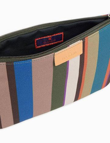 >Bustina contemporary unisex beige righe multicolor AP507888 32650 Gallo 