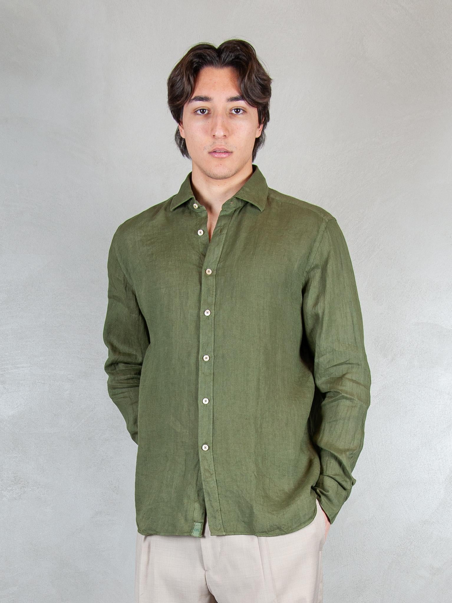 Tintoria Mattei Camicia Lino TNP J66-UU2 Tintoria Mattei 