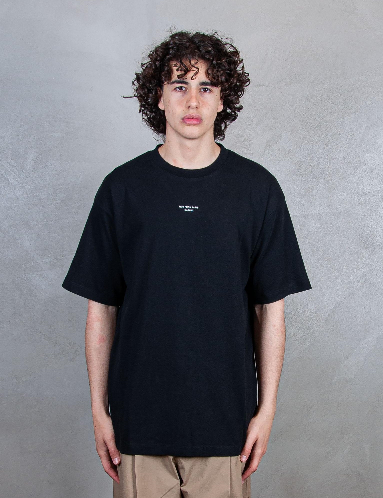 Le T-Shirt Slogan Classique TS202-CO002 BL Drôle De Monsieur 