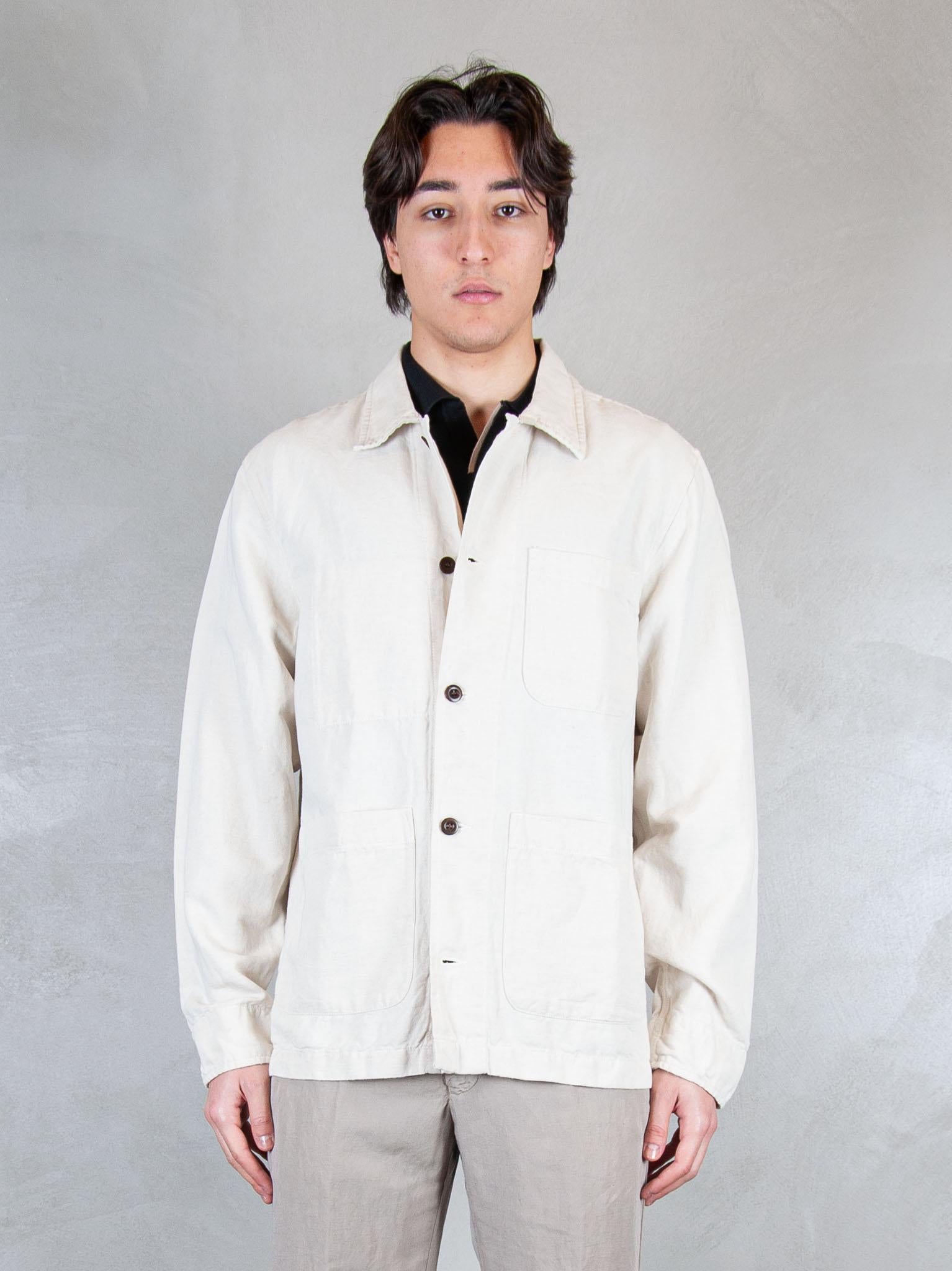 Chesapeak's Overshirt Saint Malò SAINT MALO CTN/LIN-IVORY Chesapeak's 