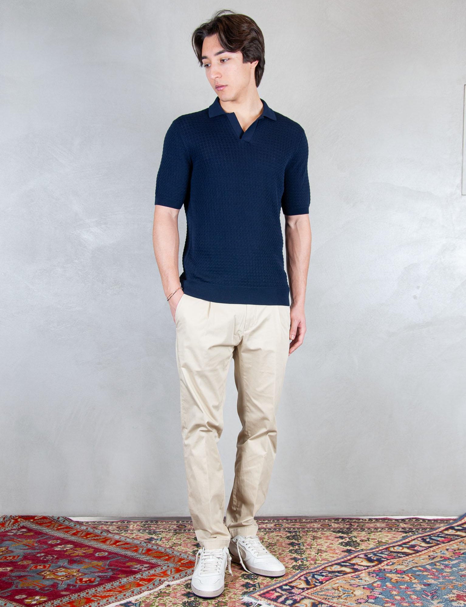 >Polo Capri Aran Crochet LG1367 90 Luigi Gentile 