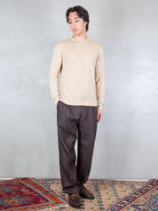 Seinse Maglia <BR/>Girocollo Cotone e Seta ME3318 BEIGE Seinse 