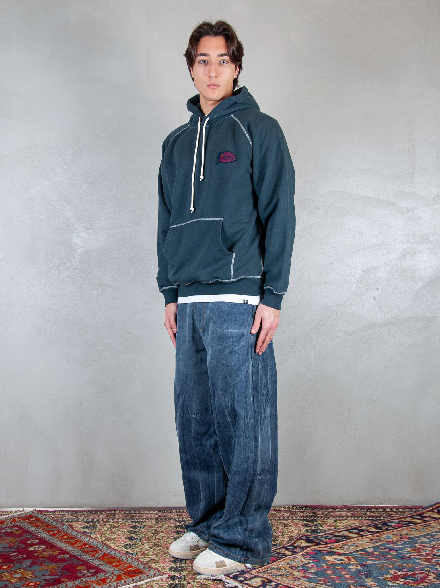 Parra Felpa Circled Script Logo hooded 54431 DARK BLUE Parra 