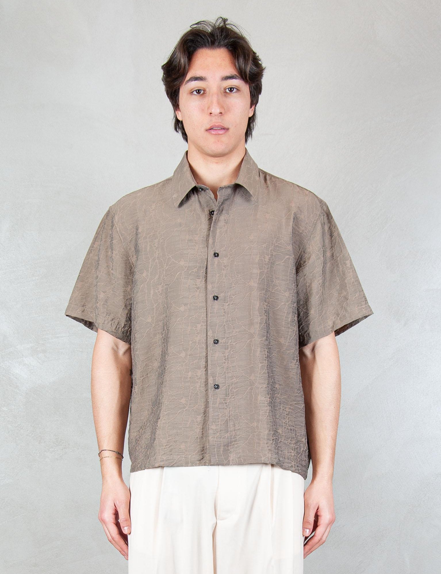 >Camicia CA3633 TAUPE I'm Brian 