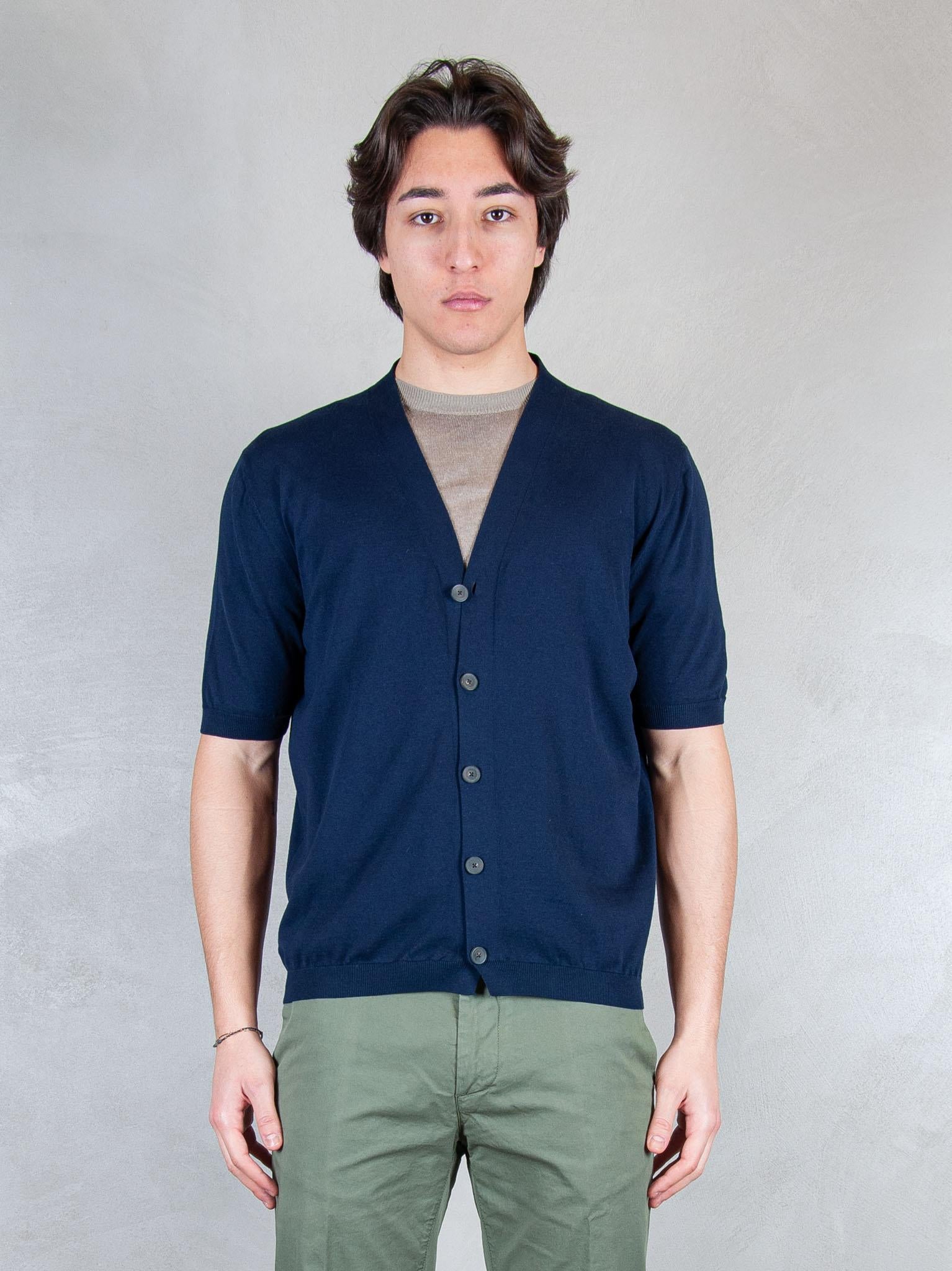 Luigi Gentile Maglia Cardigan Mezza Manica LG1333 90 Luigi Gentile 