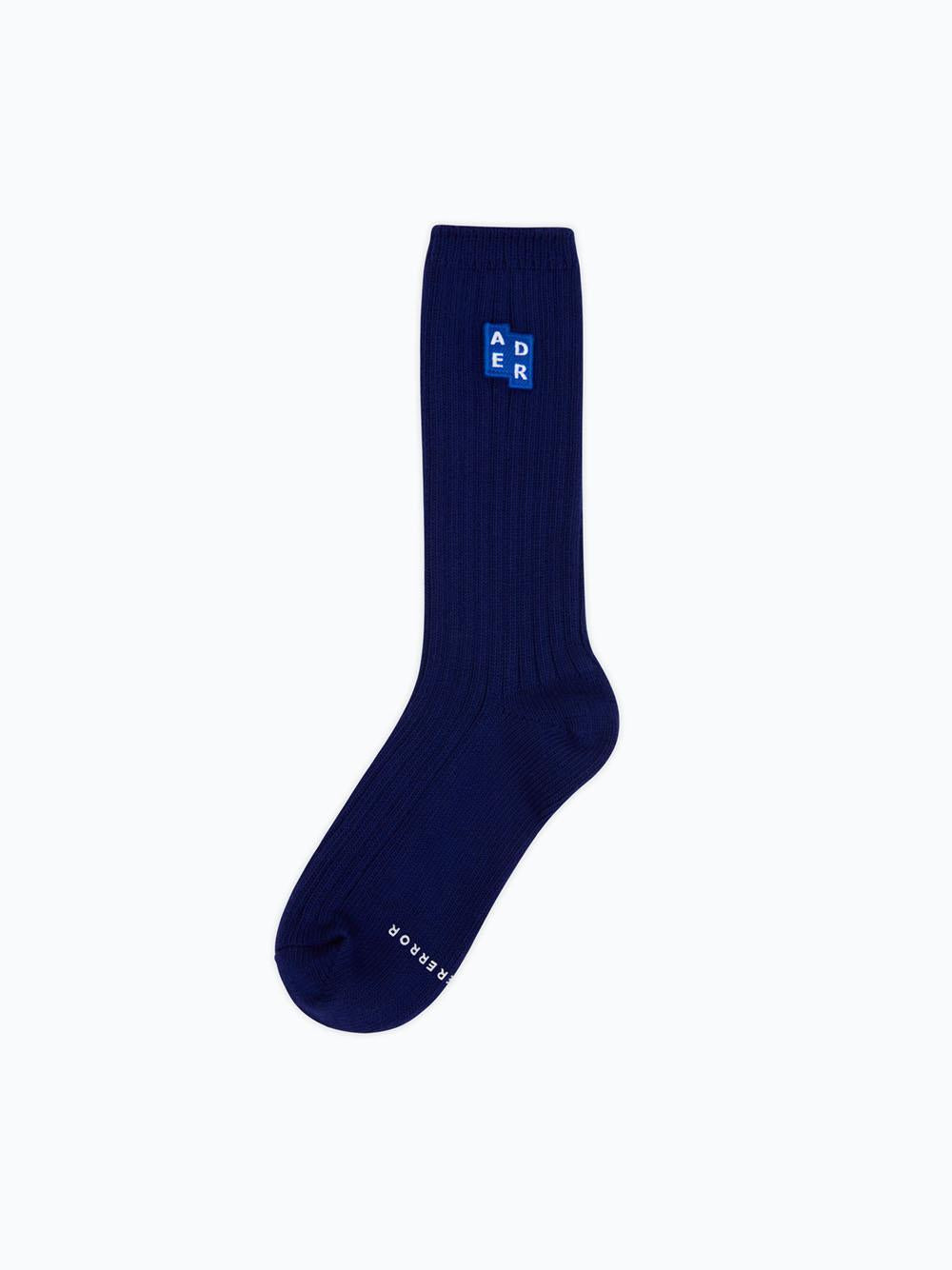 Ader Error Calze  Logo Socks BMSGFYAC0301 NV-NAVY Ader Error 
