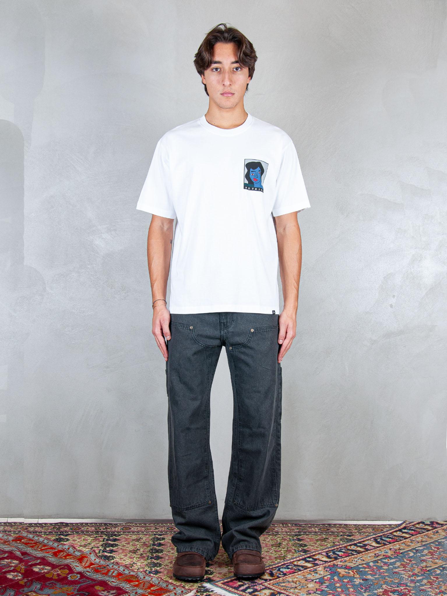 Parra T-shirt Nothing Please tee 54305 WHITE Parra 