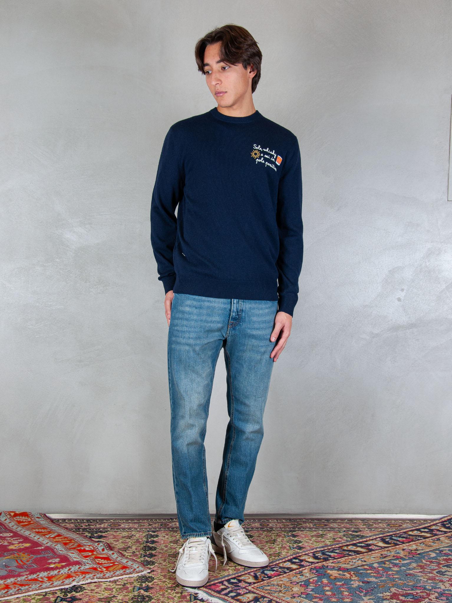 MC2 Saint Barth maglia Heron embroyed wool HER0024 03392I MC2 St Barth 