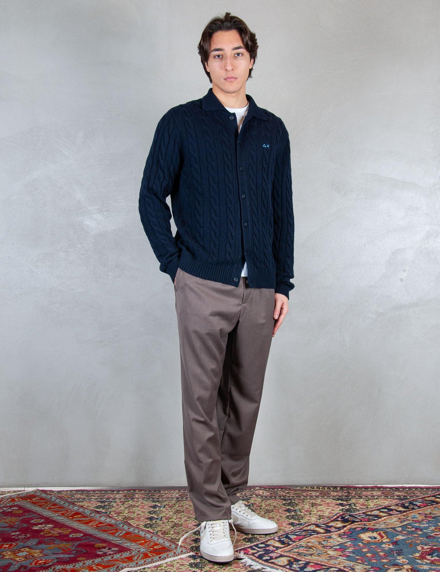 Sun68 Maglia Giacca Treccia K45140 07 Sun68 