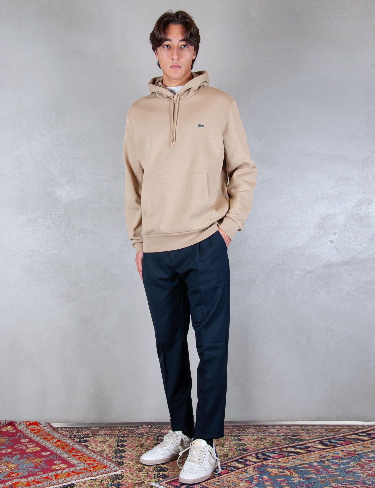 Felpa cappuccio SH9623 025 Lacoste 