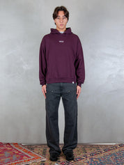 Woc felpa <BR/>Phoenix hoodie SW037FL VINO WOC 