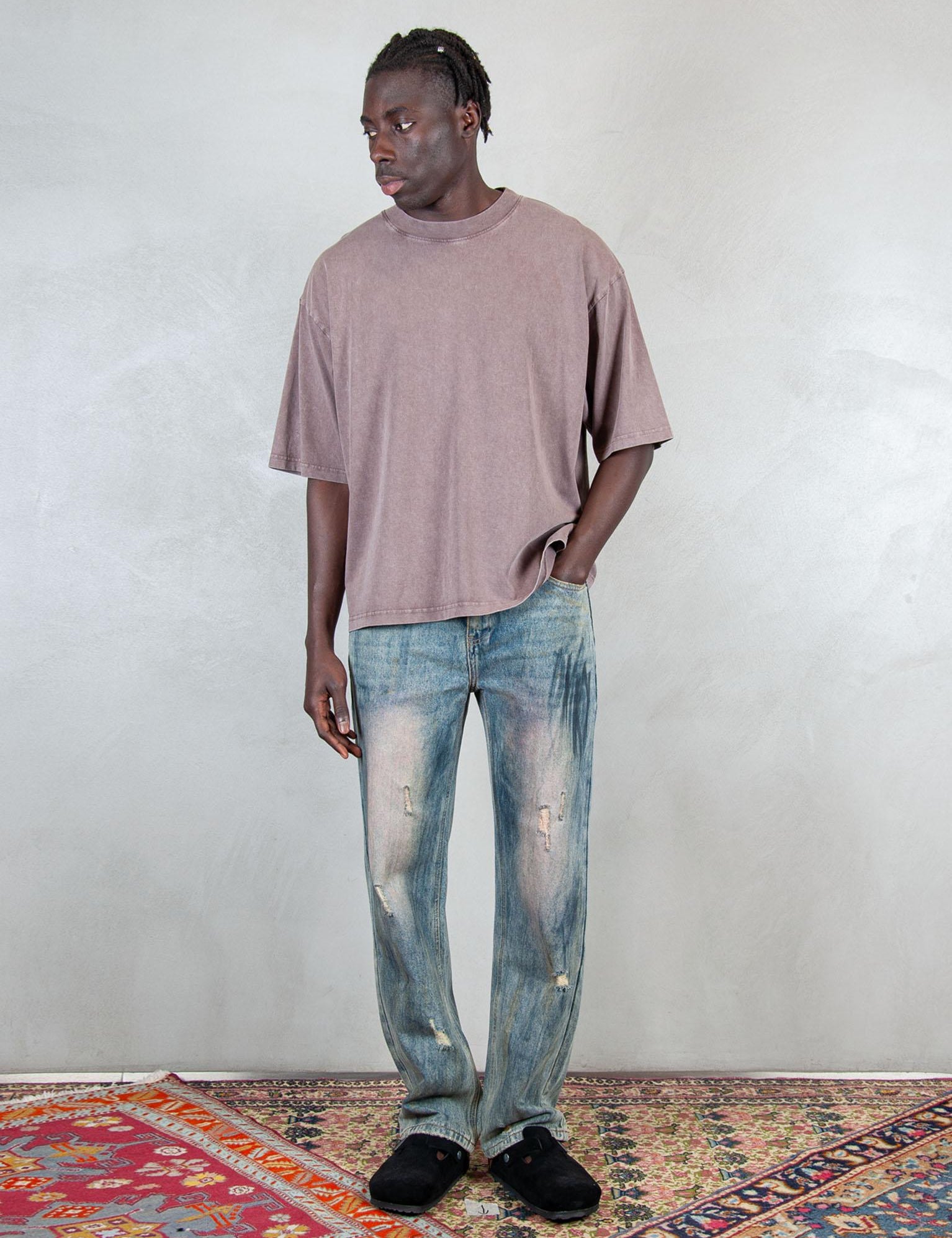 >Dirty DIRTY TEE BROWN Hi Five 