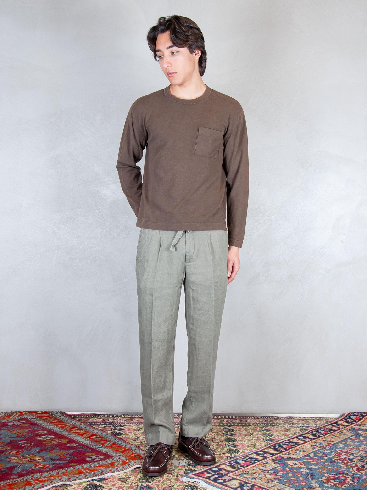 Seinse Pantaloni Coulisse Lino PSE1527 MILITARE Seinse 
