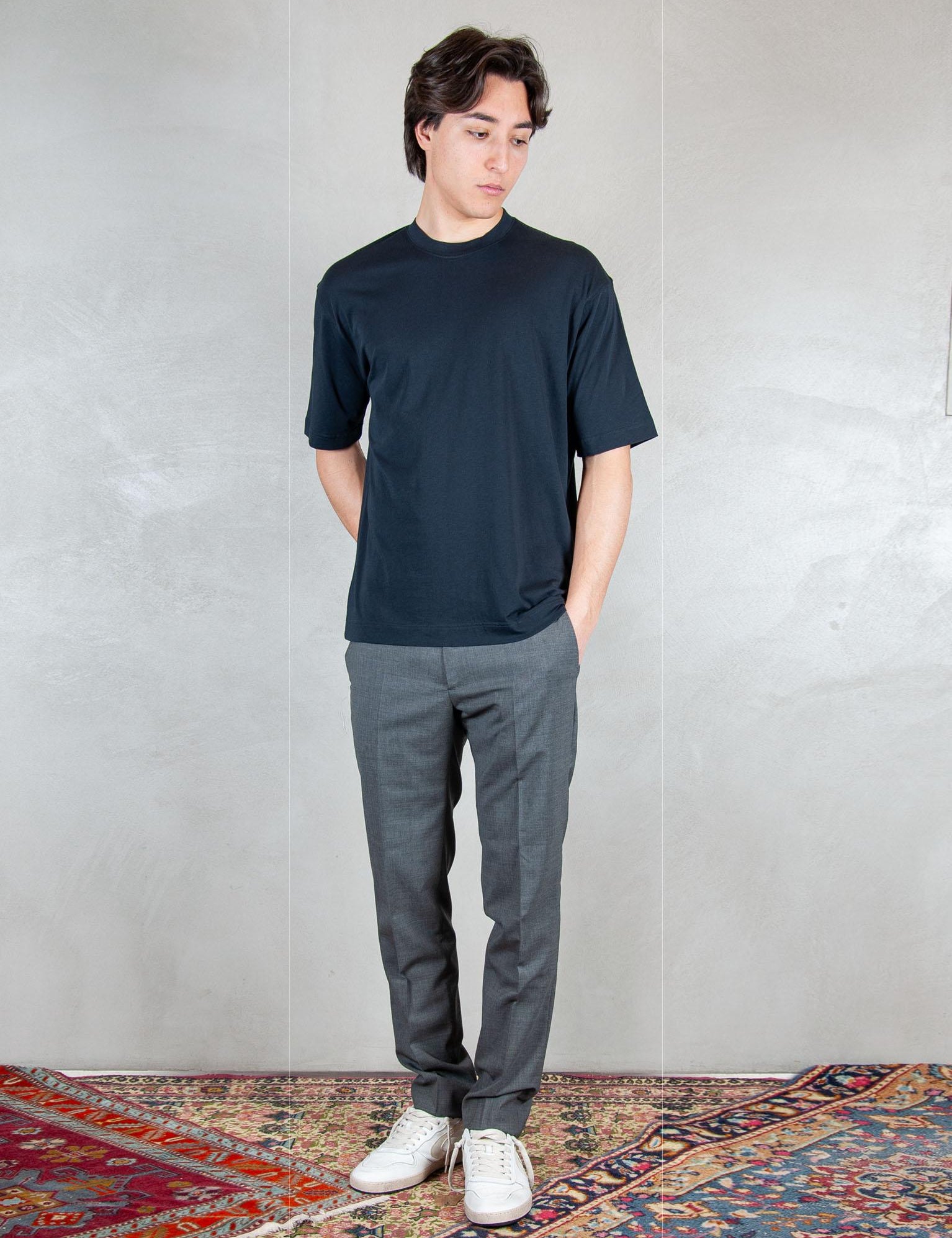 >Basic Cotone Pima DK17106 BLU NOTTE Raphael - Dkt 