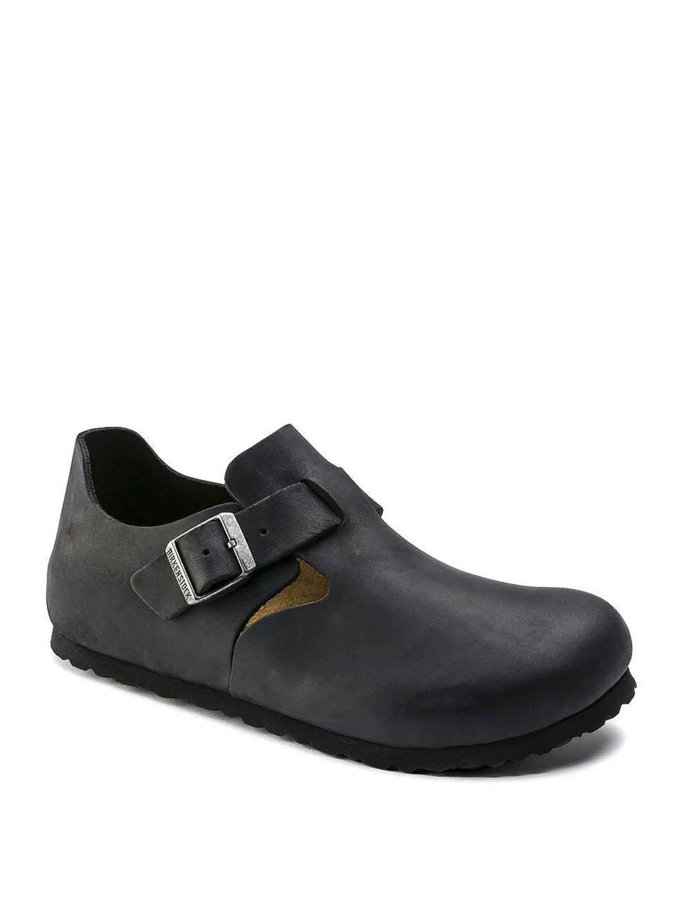 >London LONDON OILED LTHR-BLACK Birkenstock 