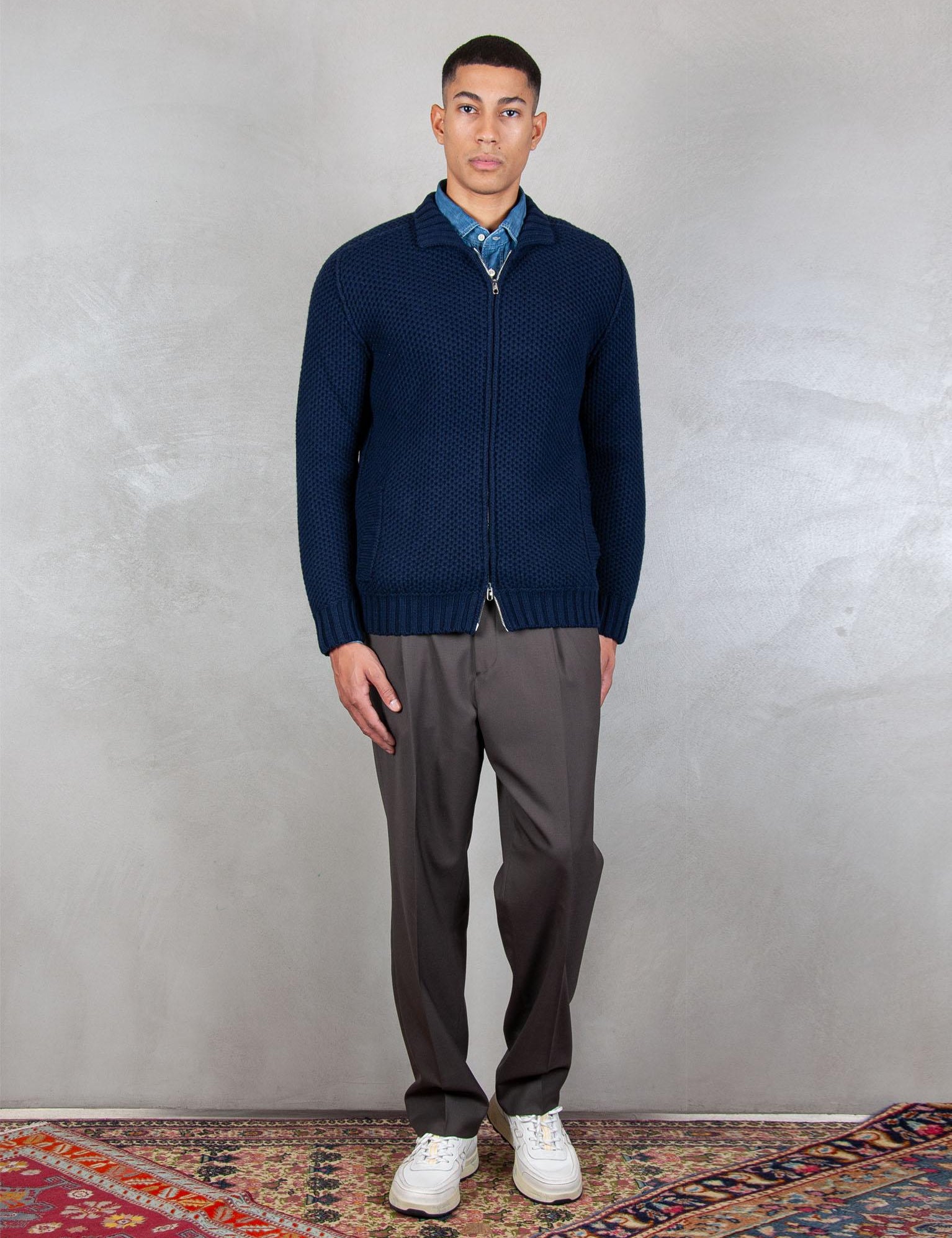 >Giubbotto Zip Nido d'Ape LG1207 90 Luigi Gentile 