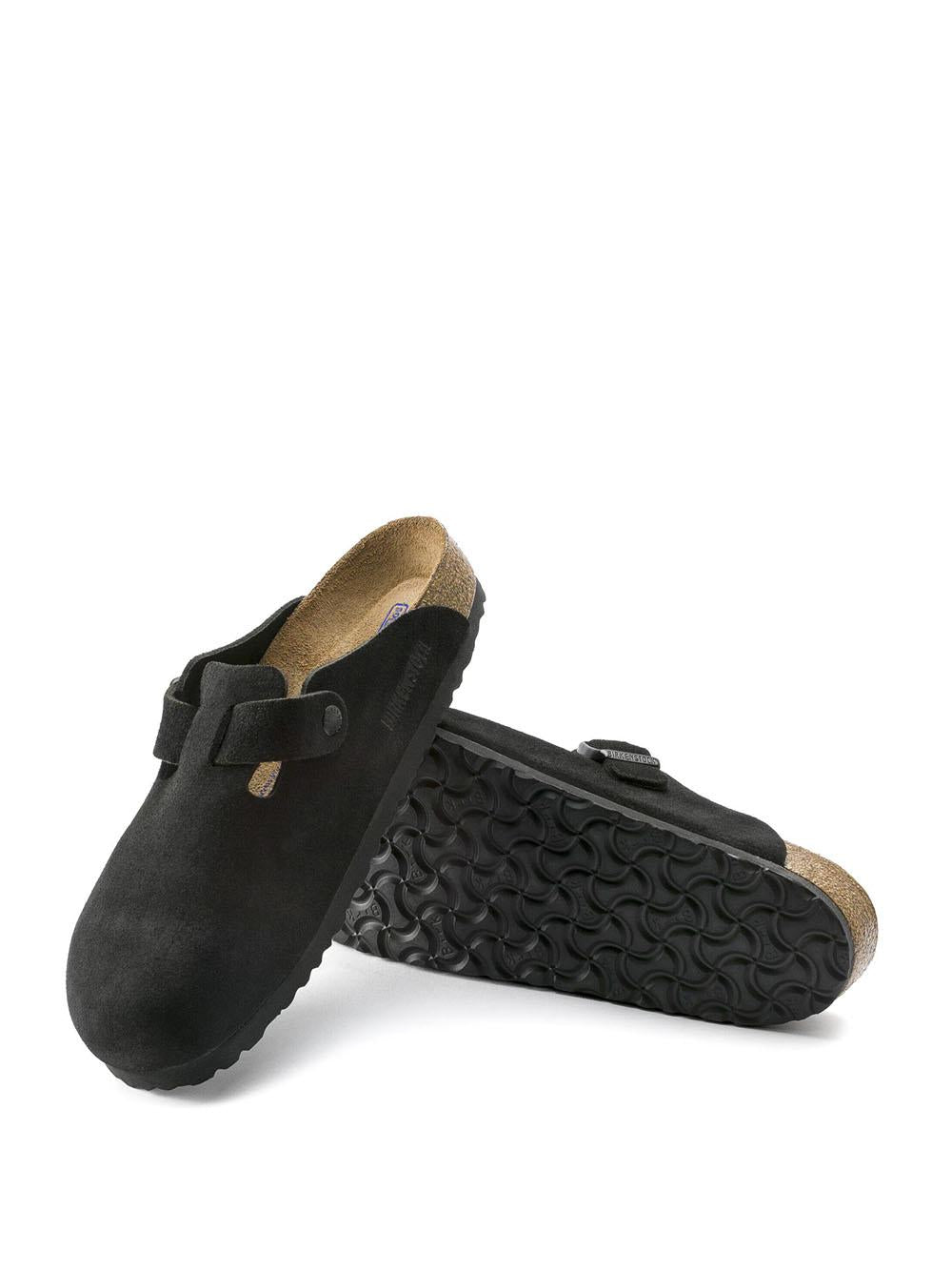 Birkenstock Boston Suede BOSTON SUEDE-BLACK Birkenstock 
