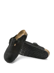 Birkenstock <BR/>Boston Suede BOSTON SUEDE-BLACK Birkenstock 