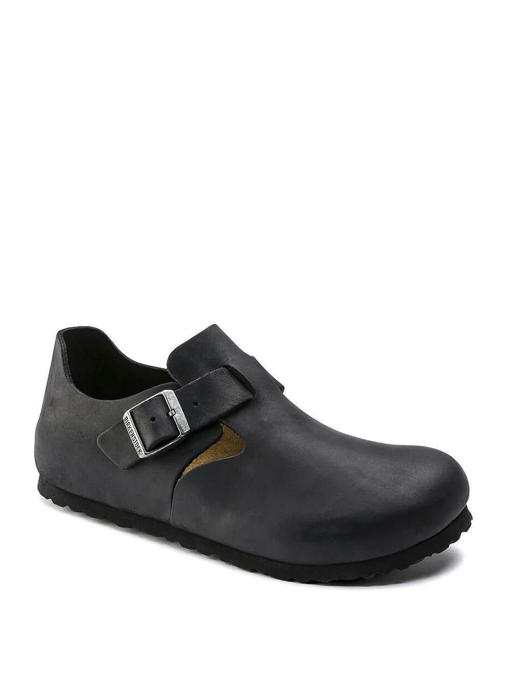 Birkenstock London LONDON OILED LTHR-BLACK Birkenstock 