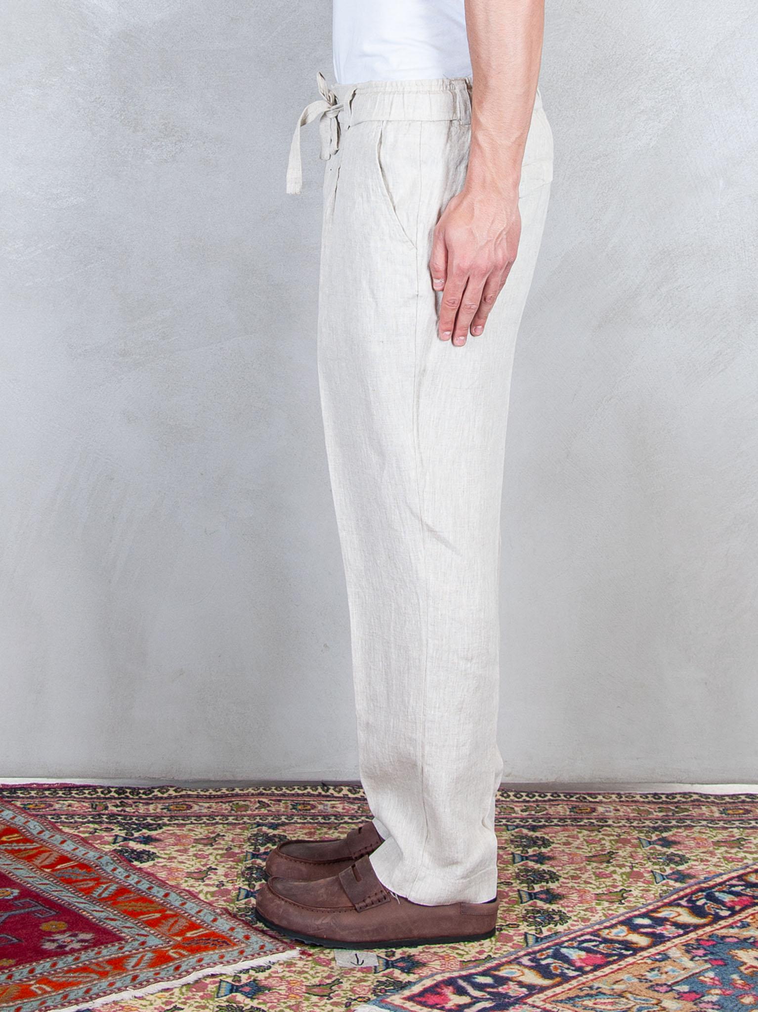 Seinse Pantaloni Coulisse Lino PSE1527 BEIGE Seinse 
