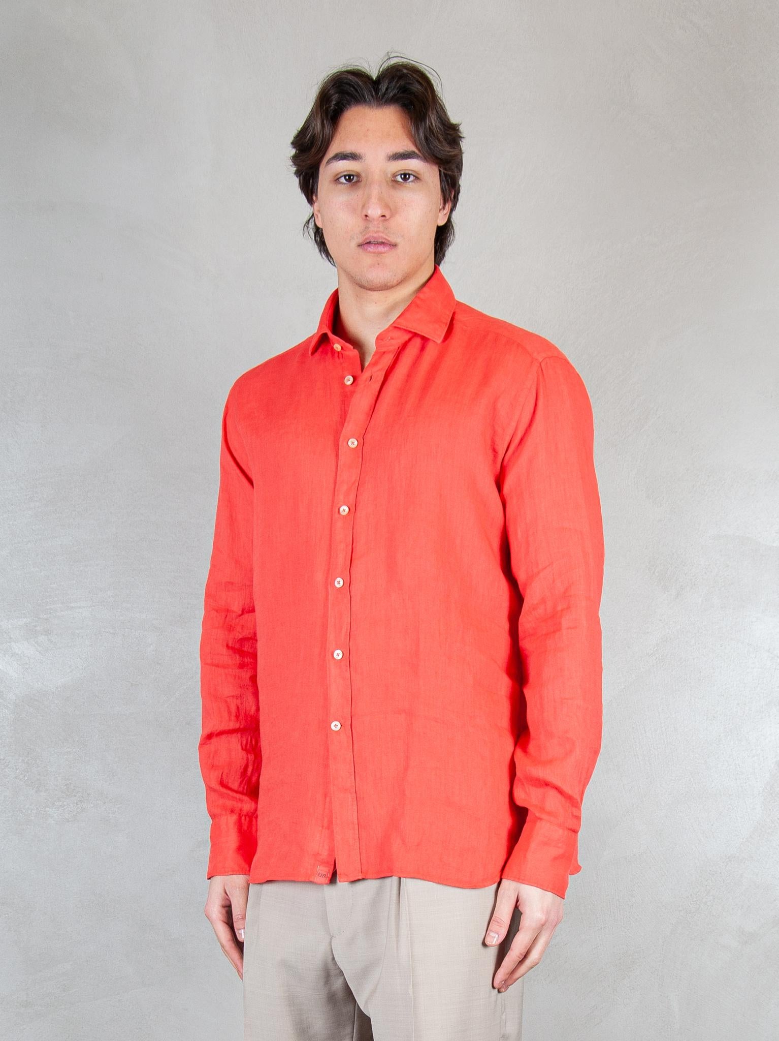 Tintoria Mattei Camicia Lino TNP J66-UL1 Tintoria Mattei 