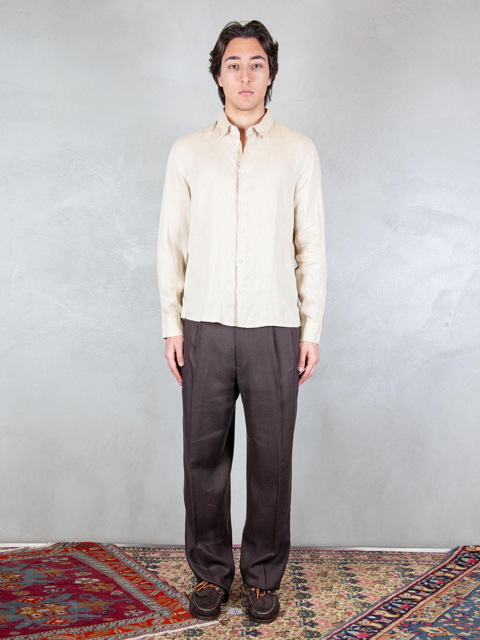 Seinse Camicia Lino CE1081 BEIGE Seinse 